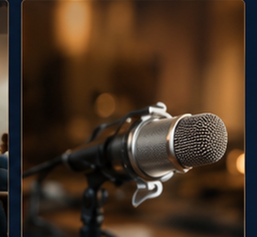 Professional studio microphone for podcasts and conversations
